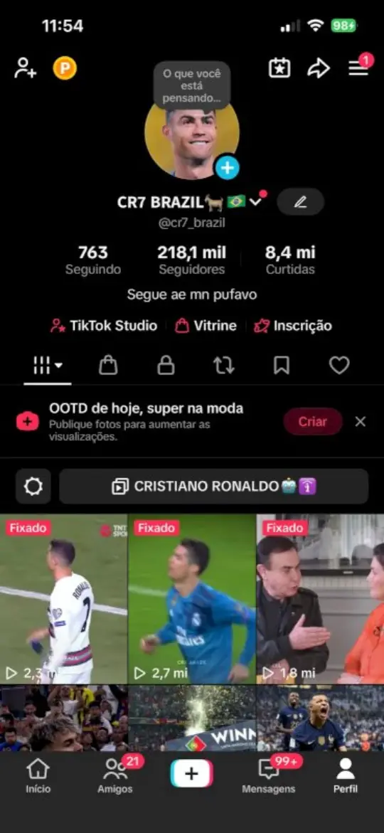 Resultado real: página con 218 mil seguidores
